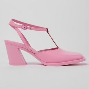 Barbie pink leather heels!!!